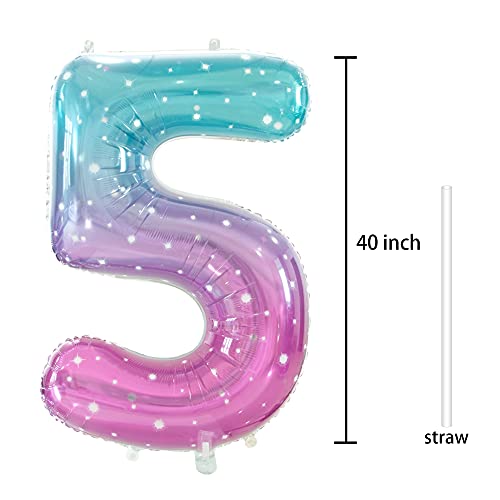 Gifloon Number 5 Balloon, Large number balloons 40 inch, 5th Birthday Party Decorations Supplies 5 Year Old Birthday Sign Decor Gifloon Number 5 Balloon, Large number balloons 40 inch, 5th Birthday Party Decorations Supplies 5 Year Old Birthday Sign Decor